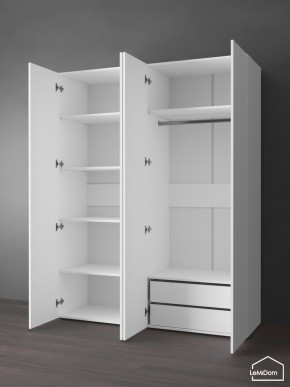 Шкаф Linnea MHR-4PO-2 2050х1600х510 (Белый-М 11.1.2) в Надыме - nadym.mebel24.online | фото 5