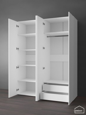 Шкаф Linnea MHR-4PO-2 2050х1600х510 (Белый-М 11.1.2) в Надыме - nadym.mebel24.online | фото 6