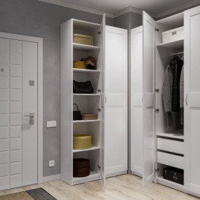 Шкаф МАКС однодверный узкий, цвет белый в Надыме - nadym.mebel24.online | фото 4
