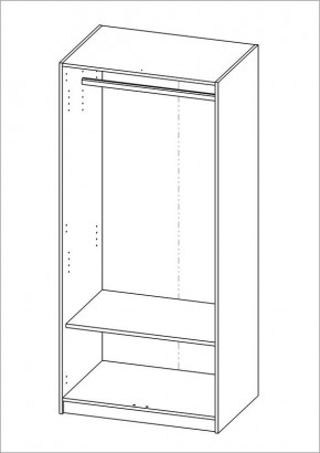 Шкаф ОРИОН двухдверный, цвет Дуб Венге в Надыме - nadym.mebel24.online | фото 2