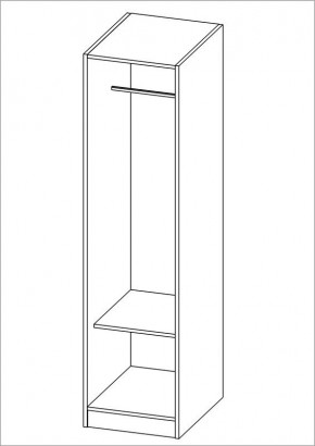 Шкаф ОРИОН однодверный, цвет белый в Надыме - nadym.mebel24.online | фото 2