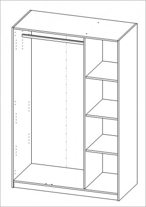 Шкаф ОРИОН трехдверный, цвет Дуб Венге в Надыме - nadym.mebel24.online | фото 3