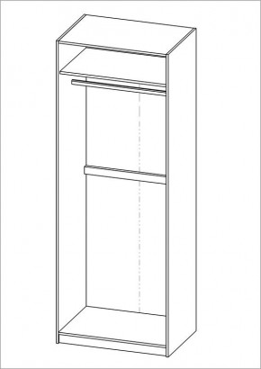 Шкаф ПЕГАС двухдверный, цвет Дуб Сонома в Надыме - nadym.mebel24.online | фото 3