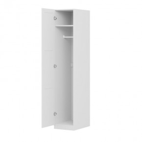 Шкаф ПЕГАС однодверный с рамочным фасадом, цвет белый в Надыме - nadym.mebel24.online | фото 2