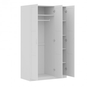 Шкаф ПЕГАС трехдверный с рамочным фасадом, цвет белый в Надыме - nadym.mebel24.online | фото 2