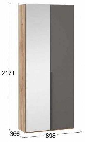 Шкаф платяной Порто СМ-393.07.225 в Надыме - nadym.mebel24.online | фото 3