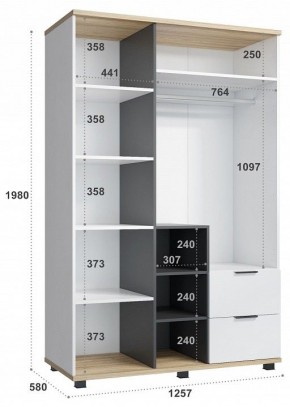 Шкаф платяной СкайЛайт СЛ-03К в Надыме - nadym.mebel24.online | фото 5