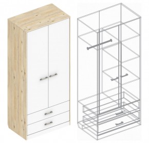 Шкаф "Милана" 2-х створчатый с 2 ящиками в Надыме - nadym.mebel24.online | фото 3