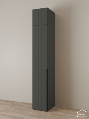 Шкаф с антресолью Linnea MHR-1A-2 2450х400х510 (Графит-М 11.1.25) в Надыме - nadym.mebel24.online | фото