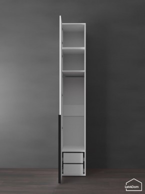 Шкаф с антресолью Linnea MHR-1A-3 2450х400х510 (Белый-М 11.1.2) в Надыме - nadym.mebel24.online | фото 5