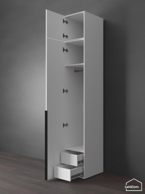 Шкаф с антресолью Linnea MHR-1A-3 2450х400х510 (Белый-М 11.1.2) в Надыме - nadym.mebel24.online | фото 6