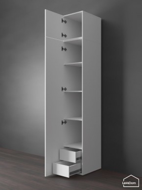 Шкаф с антресолью Linnea MHR-1POA-4 2450х400х510 (Белый-М 11.1.2) в Надыме - nadym.mebel24.online | фото 5