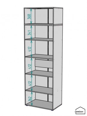 Шкаф с антресолью Linnea MHR-2A-2 2450х800х510 (Белый-М 11.1.1) в Надыме - nadym.mebel24.online | фото 3