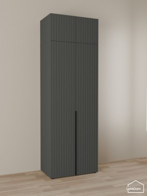 Шкаф с антресолью Linnea MHR-2A-3 2450х800х510 (Графит-М 11.1.25) в Надыме - nadym.mebel24.online | фото 1