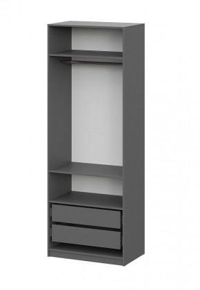Шкаф ШК-5 + 2 полки + ящики (800) Графит в Надыме - nadym.mebel24.online | фото 4