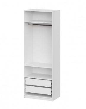Шкаф ШК-5 + 2 полки + ящики (800) Белый текстурный в Надыме - nadym.mebel24.online | фото 3