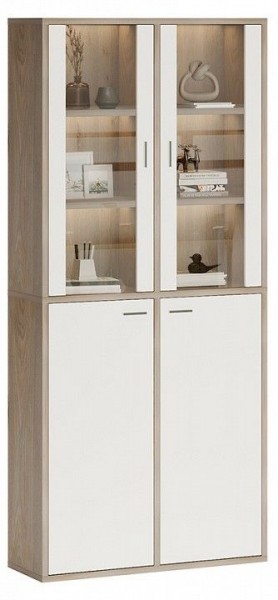 Шкаф-витрина Домино СУ(ш2в2)+2ФС+2ФГ в Надыме - nadym.mebel24.online | фото 2