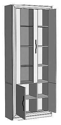 Шкаф-витрина Нобиле ШВтВ-ФСД-ФГК в Надыме - nadym.mebel24.online | фото 2