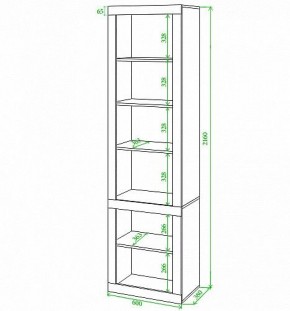 Шкаф-витрина Toivo ВтВ-ФС в Надыме - nadym.mebel24.online | фото 2