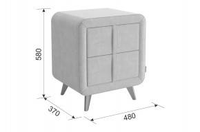 СОФИ 3 Тумба прикроватная (велюр) в Надыме - nadym.mebel24.online | фото 3