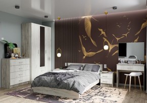 Спальня Гармония Дуб крафт серый/Дуб крафт белый в Надыме - nadym.mebel24.online | фото 1