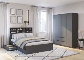 Спальня Симпл (графит) модульная в Надыме - nadym.mebel24.online | фото