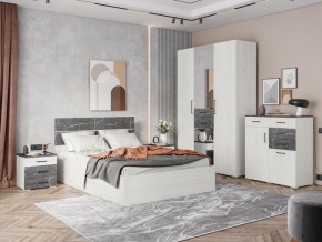 Спальня Теана Ясень Анкор светлый/Мрамор дарк в Надыме - nadym.mebel24.online | фото