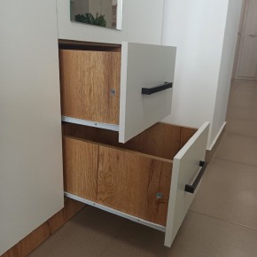 Спальный гарнитур Евро (модульный) Крафт/Белый в Надыме - nadym.mebel24.online | фото 29