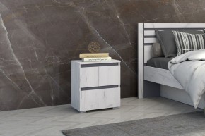 Спальный гарнитур Лиана (Дуб Крафт Белый/Графит) в Надыме - nadym.mebel24.online | фото 9