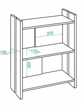Стеллаж Домино Лайт СТЛ-ОН в Надыме - nadym.mebel24.online | фото 2