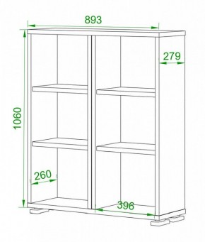 Стеллаж Домино нельсон ПУ-50-1 в Надыме - nadym.mebel24.online | фото 2
