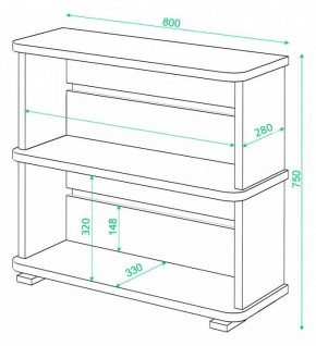 Стеллаж Домино СБ-25/2 в Надыме - nadym.mebel24.online | фото 4
