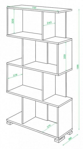 Стеллаж Домино СЛ-5-4 в Надыме - nadym.mebel24.online | фото 2