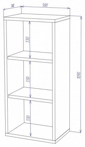 Стеллаж Домино СУ(ш1в1) в Надыме - nadym.mebel24.online | фото 2