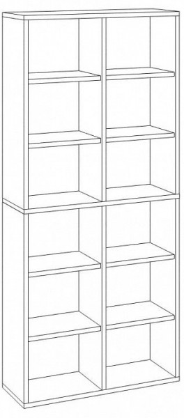 Стеллаж Домино СУ(ш2в2) в Надыме - nadym.mebel24.online | фото 3