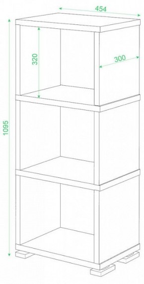 Стеллаж-колонка Домино Лайт СБ-15/3 в Надыме - nadym.mebel24.online | фото 2