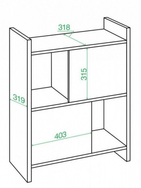 Стеллаж комбинированный Домино Лайт СТЛ-3Н в Надыме - nadym.mebel24.online | фото 2