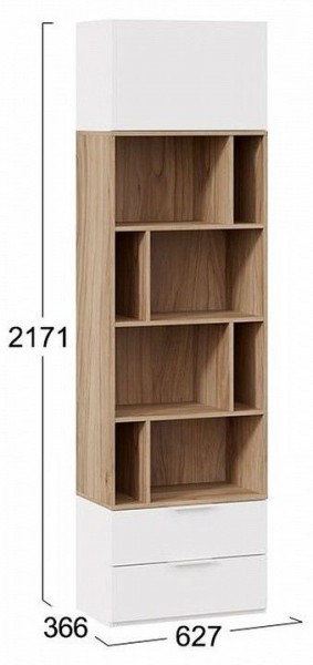 Стеллаж комбинированный Порто Исп. 2 ТД-393.07.20 в Надыме - nadym.mebel24.online | фото 5