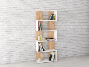 Стеллаж Ромео-1 Дуб крафт золотой/Белый в Надыме - nadym.mebel24.online | фото