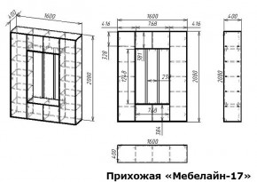 Стенка для прихожей Мебелайн-17 в Надыме - nadym.mebel24.online | фото 3