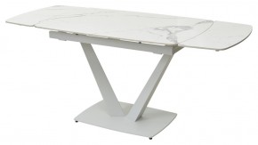 Стол ALATRI 120 GLOSS STATUARIO WHITE SOLID CERAMIC / WHITE, ®DISAUR в Надыме - nadym.mebel24.online | фото 5
