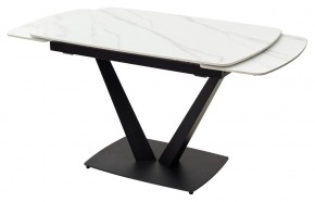 Стол ALATRI 120 MATT WHITE MARBLE SOLID CERAMIC / BLACK, ®DISAUR в Надыме - nadym.mebel24.online | фото 8