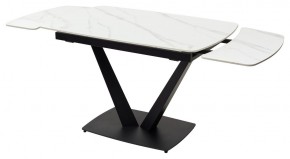 Стол ALATRI 120 MATT WHITE MARBLE SOLID CERAMIC / BLACK, ®DISAUR в Надыме - nadym.mebel24.online | фото 9
