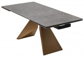 Стол ALES 180 BLACK GRAVE SOLID CERAMIC, керамика / бронзовый, ®DISAUR в Надыме - nadym.mebel24.online | фото 14
