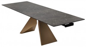 Стол ALES 180 BLACK GRAVE SOLID CERAMIC, керамика / бронзовый, ®DISAUR в Надыме - nadym.mebel24.online | фото 7