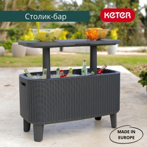 Стол Беви Бар (Bevy Bar Large Cool Bar), графит в Надыме - nadym.mebel24.online | фото 1