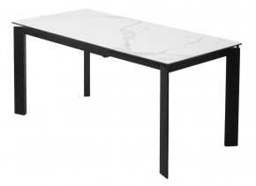 Стол CORNER 120 MATTE STATUARIO Белый мрамор матовый керамика, стекло/ черный каркас, ®DISAUR в Надыме - nadym.mebel24.online | фото 5