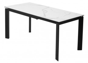 Стол CORNER 120 MATTE STATUARIO Белый мрамор матовый керамика, стекло/ черный каркас, ®DISAUR в Надыме - nadym.mebel24.online | фото 6