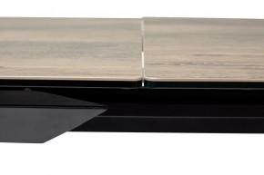 Стол CREMONA 140 KL-61 под дерево, итальянская керамика/ черный каркас, ®DISAUR в Надыме - nadym.mebel24.online | фото 6