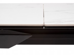 Стол CREMONA 140 MATTE STATUARIO Белый мрамор матовый, керамика/ черный каркас, ®DISAUR в Надыме - nadym.mebel24.online | фото 4